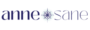 anne sane logo with compass