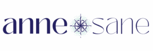 anne sane logo with compass